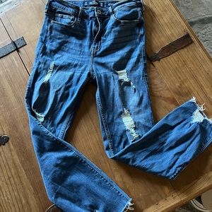 Hollister High-Rise Slim Straight Classic Stretch Jeans, Sz 7R, 28/26